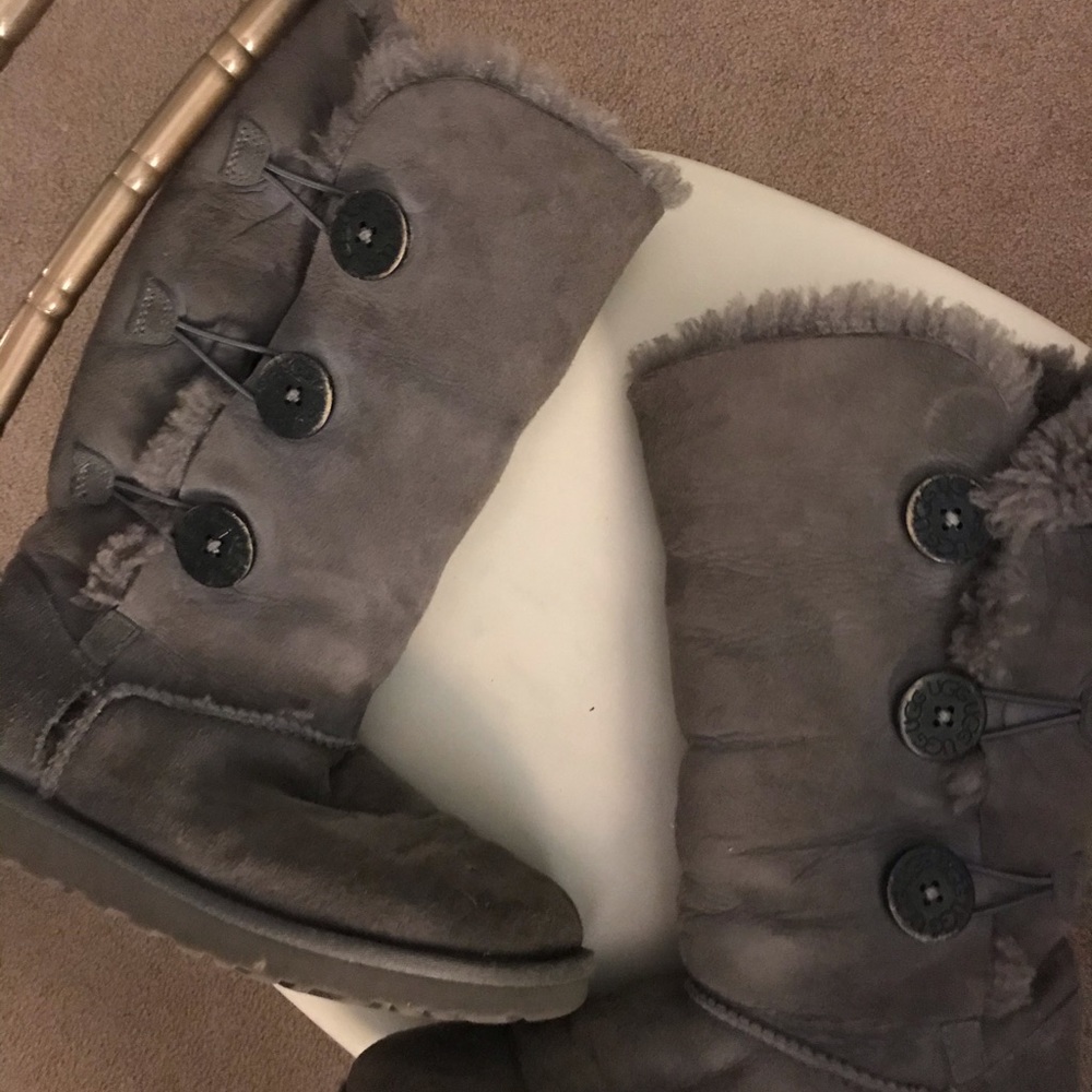 Ugg Bailey Button Tall Boot Grey - image 2